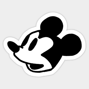 Steamboat Willie Portrait Cute Mouse Sticker